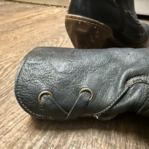 El Naturalista 7.5 (38) EUC Black Heeled Boots with Wedge Heel mosaic blend - Picture 5 of 15